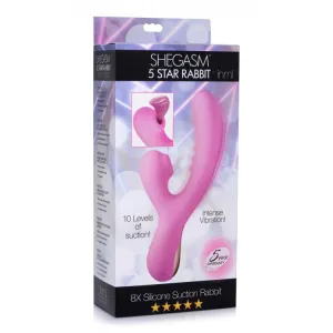8x Silicone Suction Rabbit - Pink