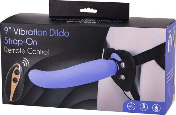 9 Vibrating Dildo Strap-On Harness Set Remote Control Rechargeable Sex Toy
