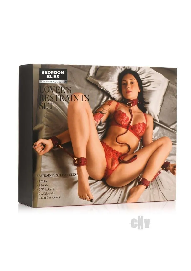 Bedroom Bliss Lovers Restraints Set Red