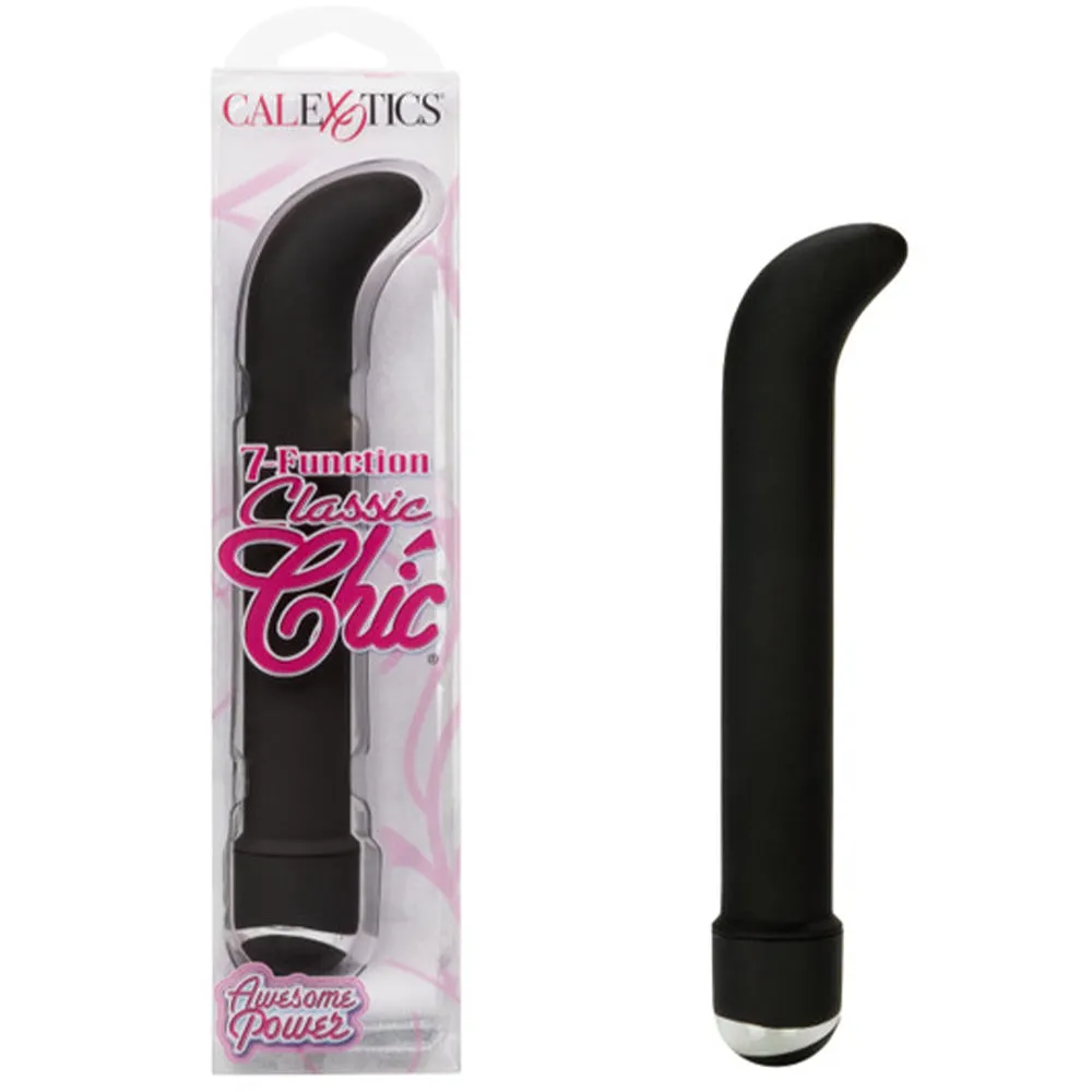 Calexotics 7 Function Classic Chic G G-Spot Vibrator Black 6.25