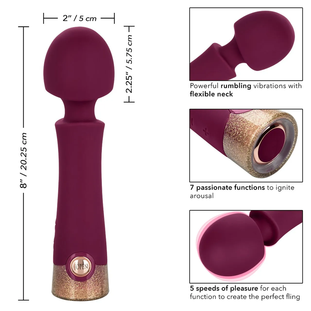 CalExotics Jopen Starstruck Romance Female Vibrator Purple