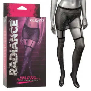 CalExotics Radiance One Piece Garter Skirt With Thigh Highs