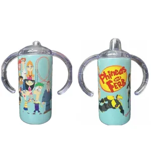 Cartoon Family 12oz Stainless Steel Sippy Cup