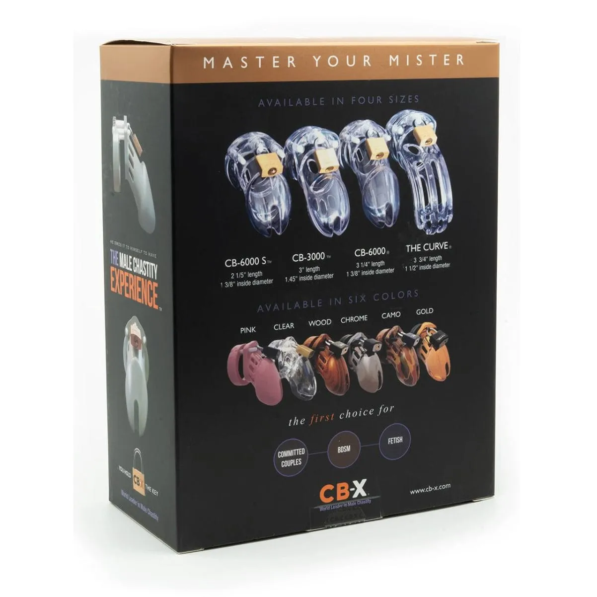 CBX - CB-6000S Male Chastity Cage Small 2.5 (Clear)