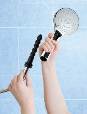 CleanStream Shower Head w/Silicone Enema Nozzle