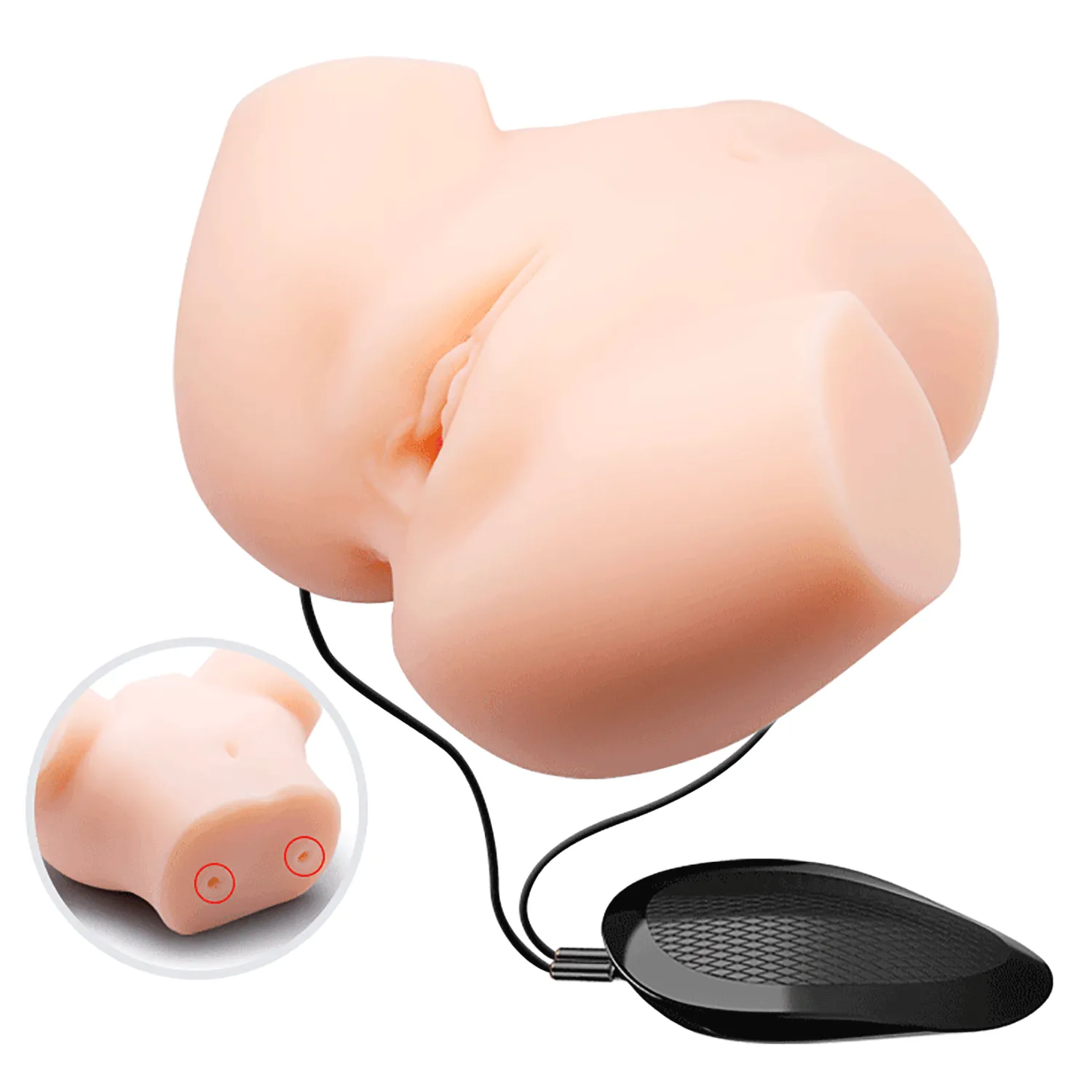 Crazy Bull Veronica Vibrating Realistic Vagina & Anal Masturbator Doll Torso