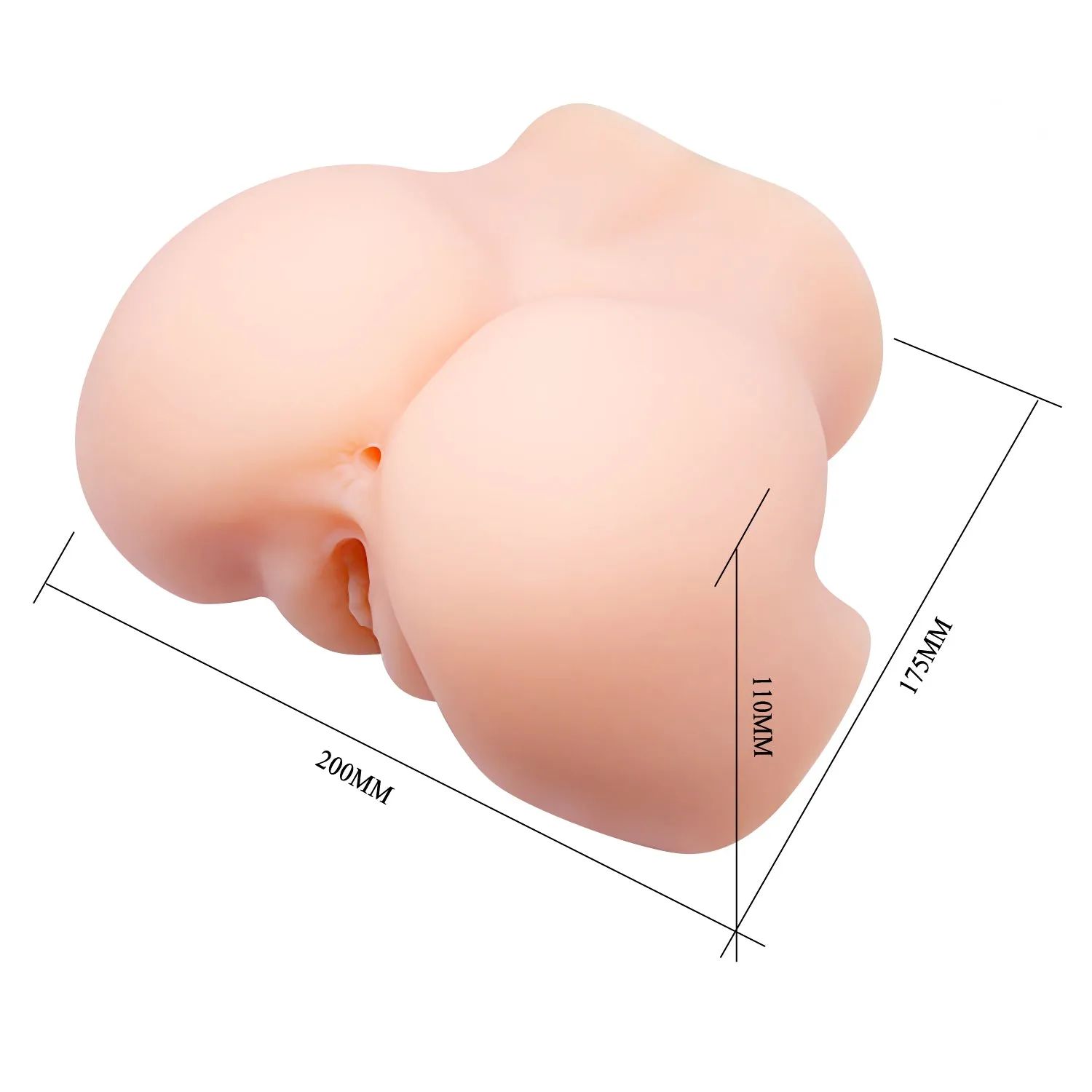 Crazy Bull Veronica Vibrating Realistic Vagina & Anal Masturbator Doll Torso