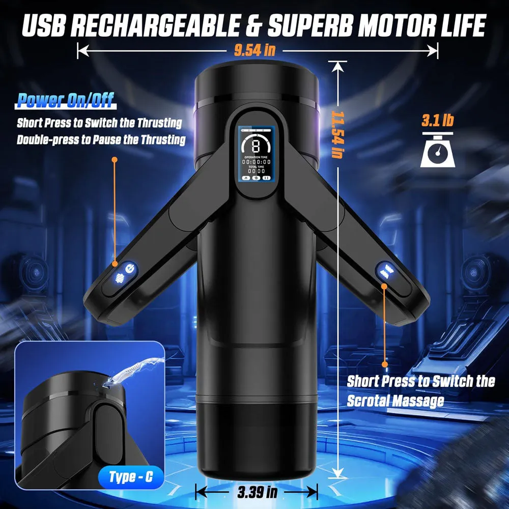 CyberSkin The Wing Thrusting Vibrating Auto Masturbator Heated