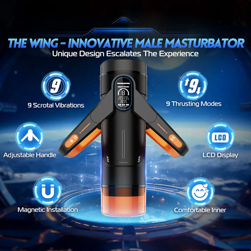 CyberSkin The Wing Thrusting Vibrating Auto Masturbator Heated