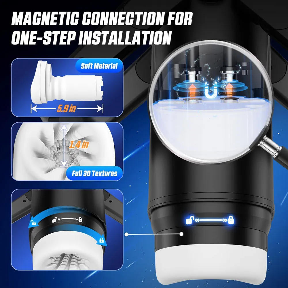 CyberSkin The Wing Thrusting Vibrating Auto Masturbator Heated