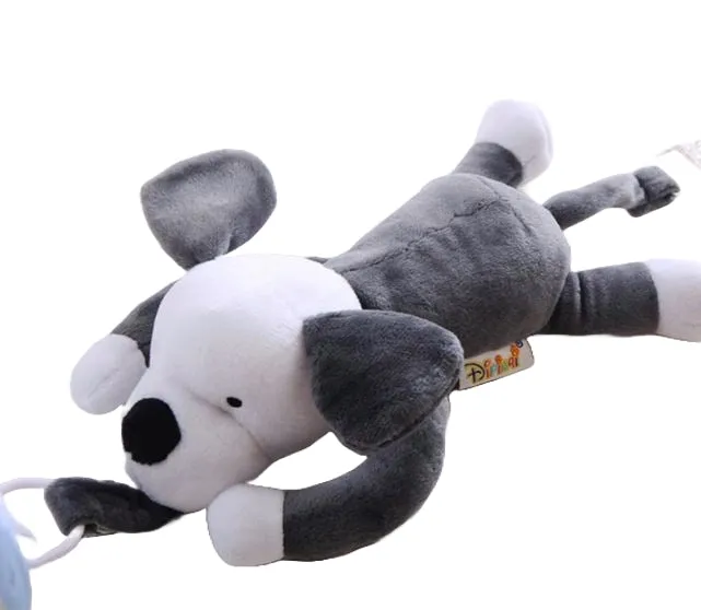Dog 1Pcs Mini Stuffie Soother Pacifier Clip Binkie Buddies