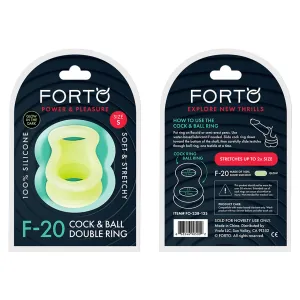 F-20: BALLS STRETCHER (LIQUID SILICONE) SMALL - GLOW