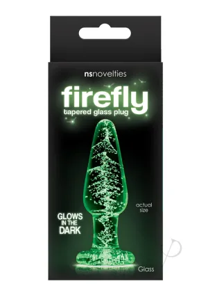Firefly Glass Tapered Plug Small Clear