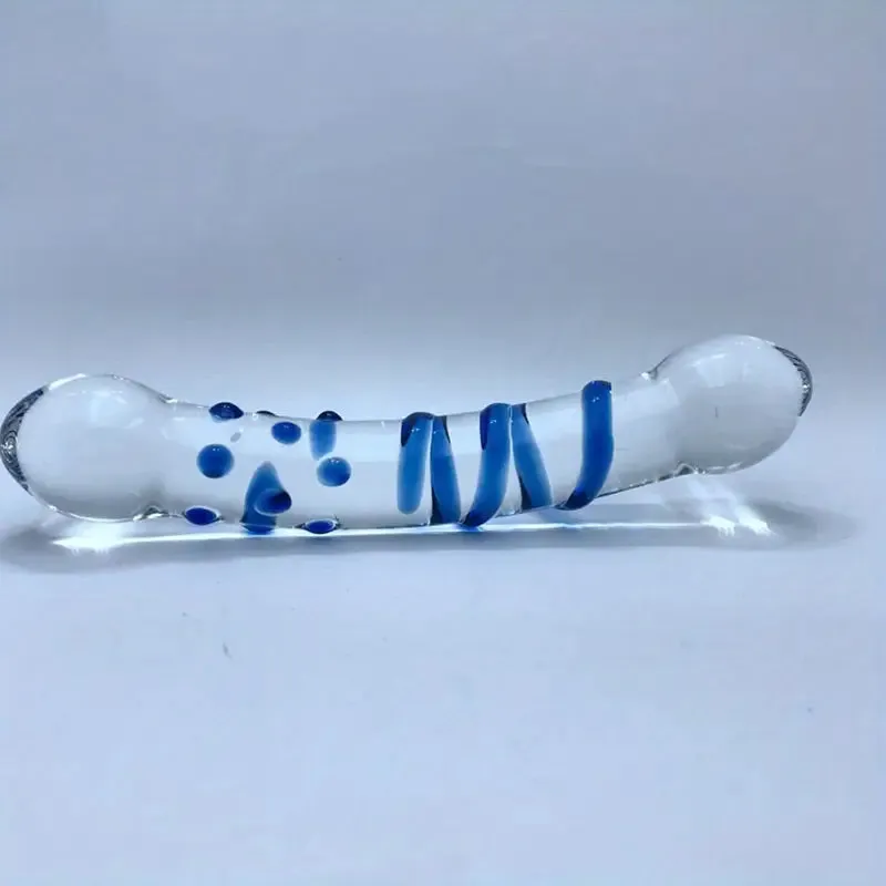 Glass Crystal Masturbation G-spot Butt Anal Pussy Massager Trainer