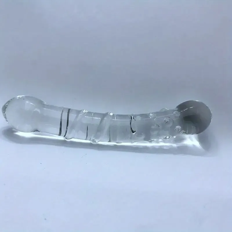 Glass Crystal Masturbation G-spot Butt Anal Pussy Massager Trainer
