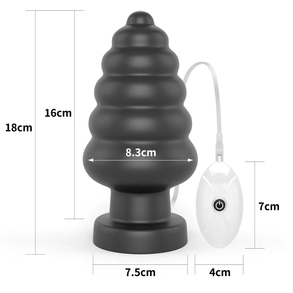 Lovetoy King Sized 7'' Vibrating Anal Cracker Butt Plug Dildo