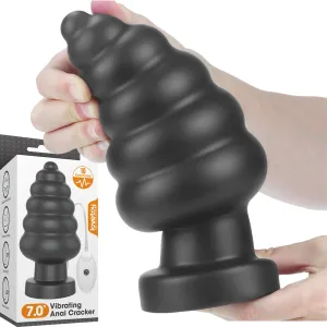 Lovetoy King Sized 7'' Vibrating Anal Cracker Butt Plug Dildo