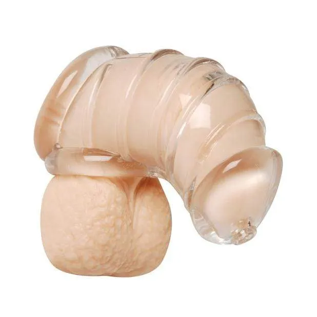 Master Series - Detained Soft Body Chastity Cage (Clear)