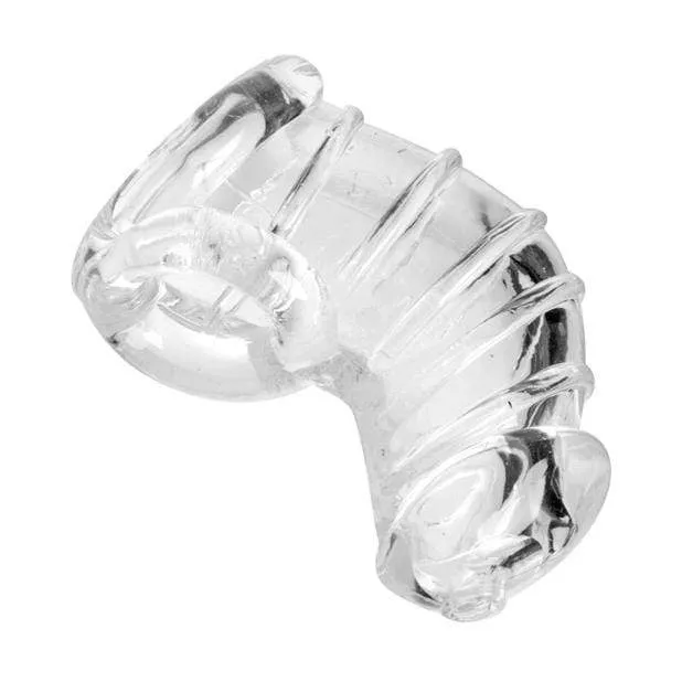 Master Series - Detained Soft Body Chastity Cage (Clear)