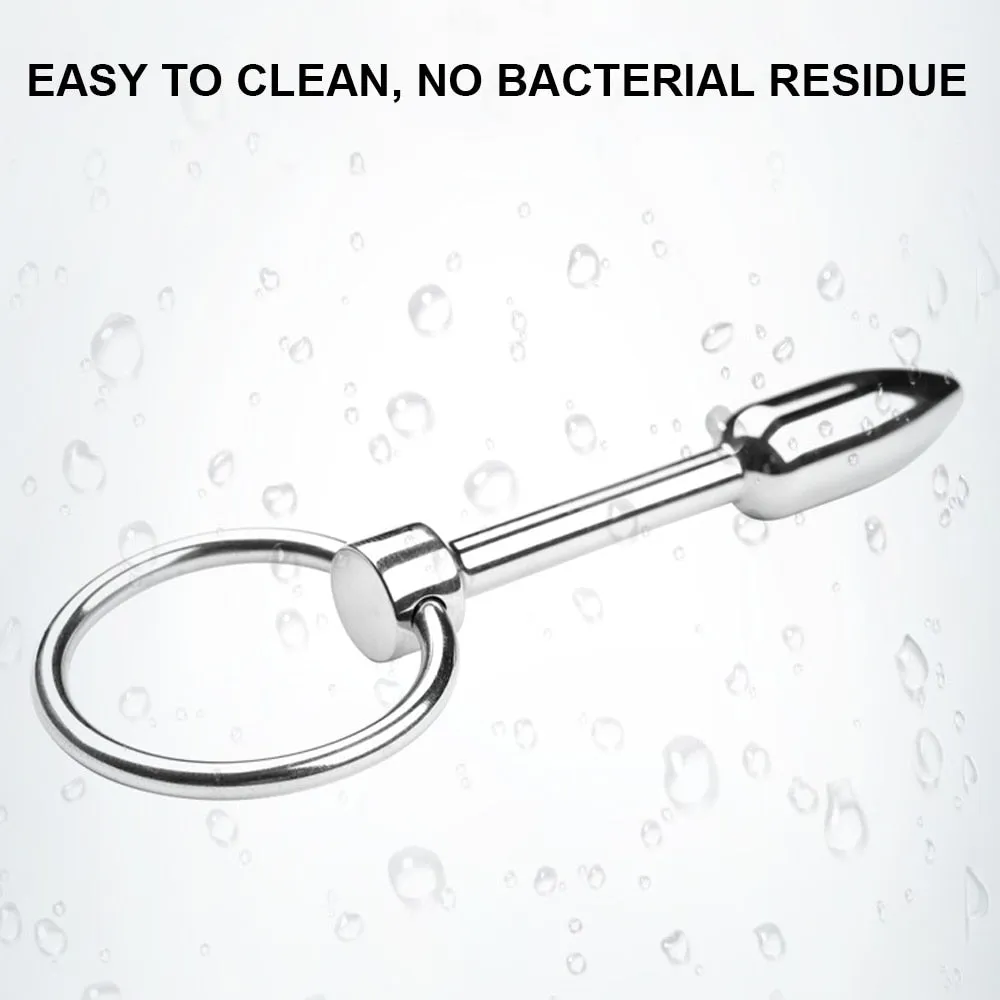 Metal Urethral Sounding SM Sex Toy Penis Plug For Male Masturbation