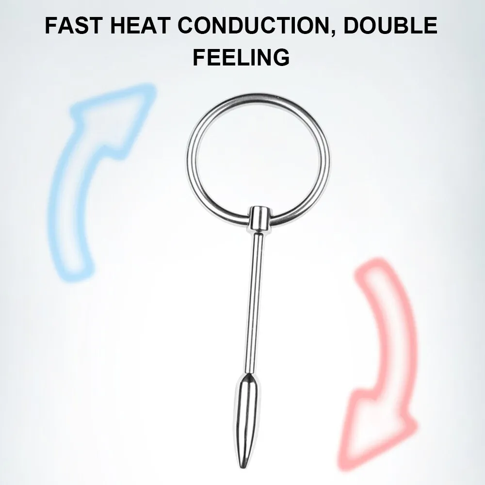 Metal Urethral Sounding SM Sex Toy Penis Plug For Male Masturbation