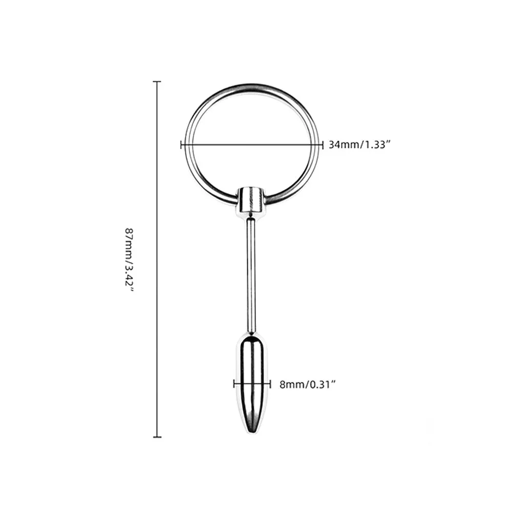 Metal Urethral Sounding SM Sex Toy Penis Plug For Male Masturbation