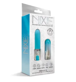 NIXIE Smooch Rechargeable Lipstick Vibrator. Blue Ombre