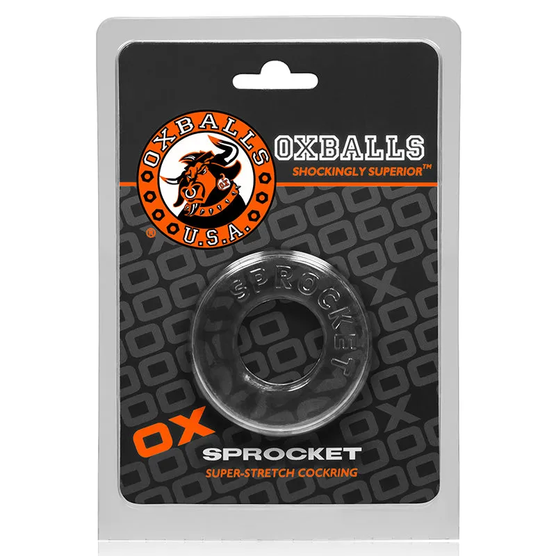 OxBalls Sprocket. Cockring. Clear