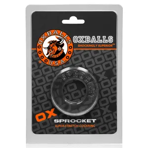 OxBalls Sprocket. Cockring. Clear