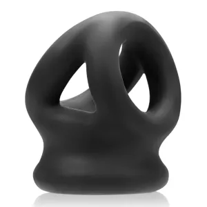 OxBalls TRI-SQUEEZE cocksling/ballstretcher. BLACK ICE