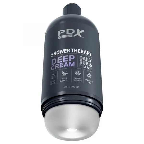 PDX Shower Therapy Deep Cream Masturbator by Pipedream Products®