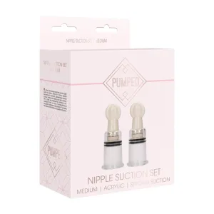 Pumped Nipple Suction Set Rose Medium