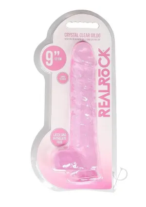 Realrock Crystal Clear Dildo Ball 9 Pnk