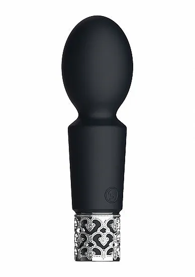ROYAL GEMS BRILLIANT BLACK RECHARGEABLE SILICONE BULLET