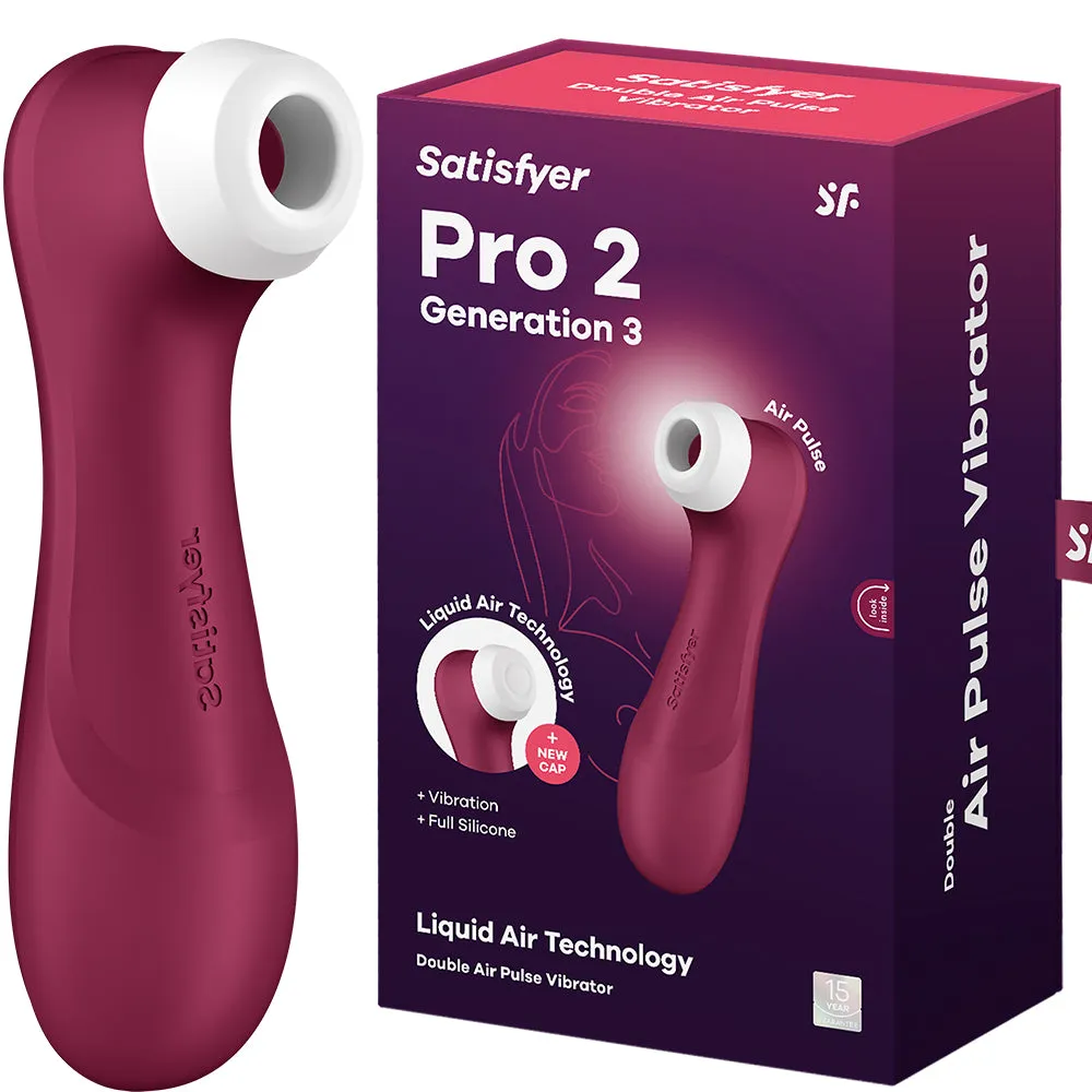 Satisfyer Pro 2 G3 Gen 3 Clitoral Stimulator Liquid Air Pulse Vibrator Sex Toy