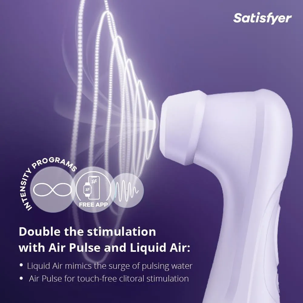 Satisfyer Pro 2 Gen 3 APP Liquid Air Pulse Clitoral Stimulator Vibrator Purple