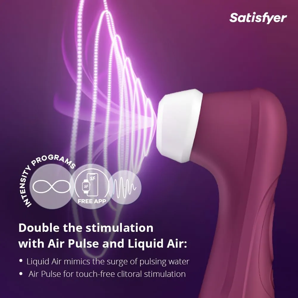 Satisfyer Pro 2 Gen 3 APP Liquid Air Pulse Clitoral Stimulator Vibrator Red