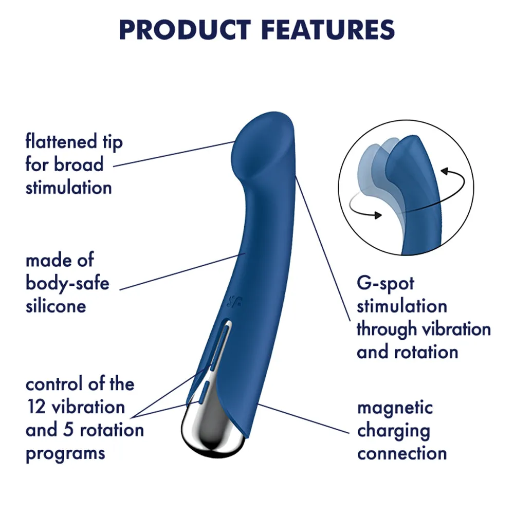 Satisfyer Spinning G-Spot 1 Rotating Vibrator Vaginal Anal Couples USB Sex Toy