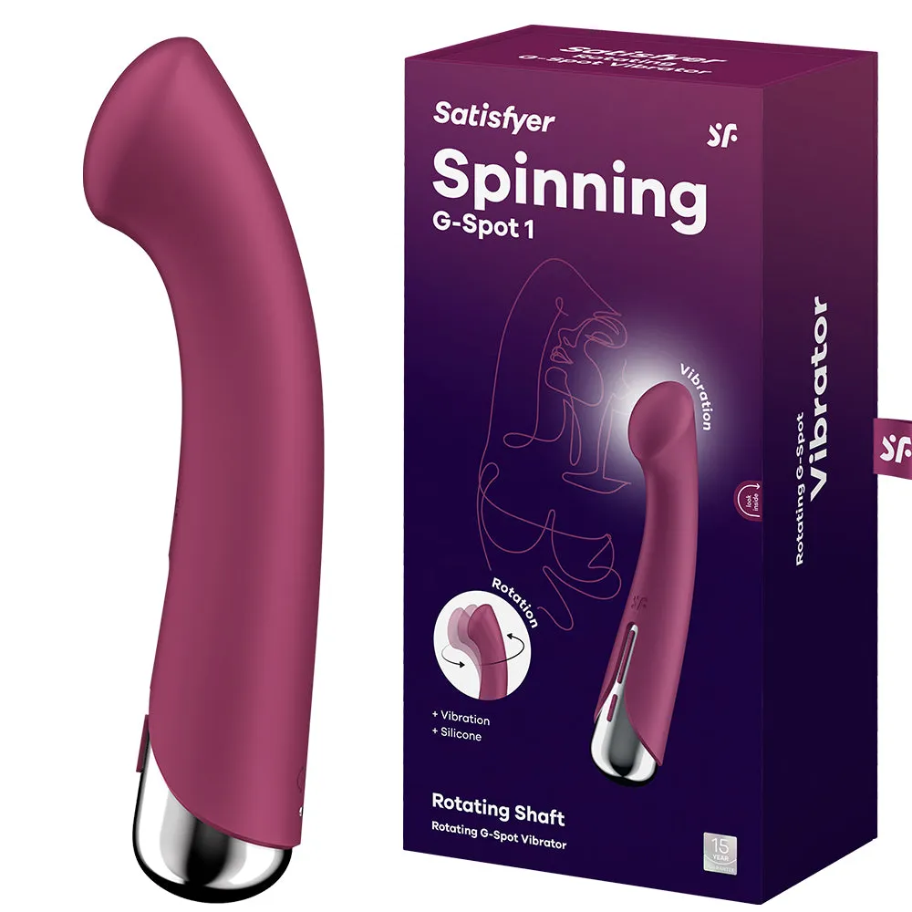 Satisfyer Spinning G-Spot 1 Rotating Vibrator Vaginal Anal Couples USB Sex Toy