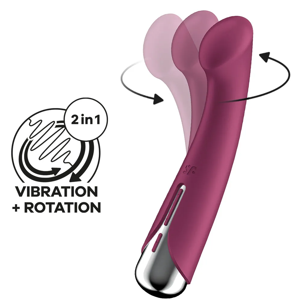 Satisfyer Spinning G-Spot 1 Rotating Vibrator Vaginal Anal Couples USB Sex Toy