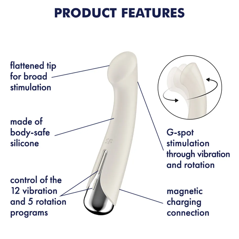 Satisfyer Spinning G-Spot 1 Rotating Vibrator Vaginal Anal Couples USB Sex Toy