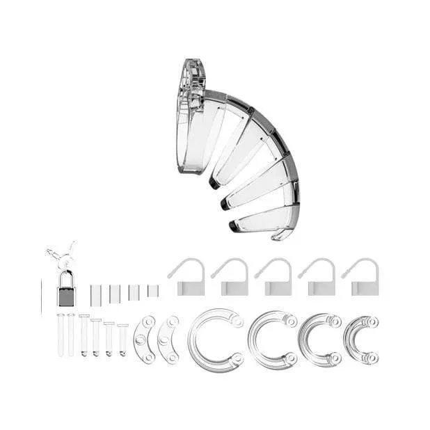 Shots - Man Cage Chastity Cock Cage Model 2 3.5 (Clear)