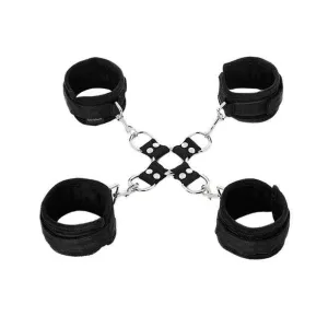 Sportsheets - Five Piece Hog Tie and Cuff Set (Black)