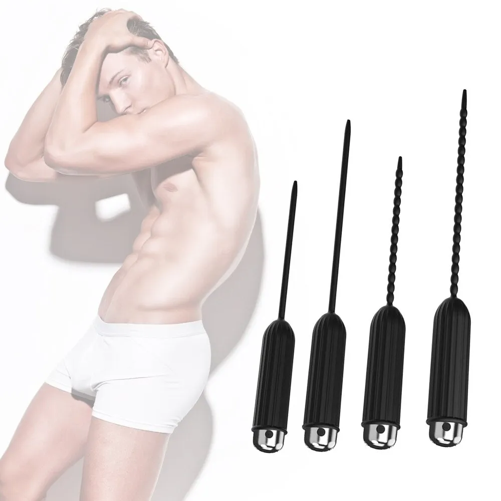 Ten Vibrating Modes Silicone Urethral Sounding Penis Plug Vibrator