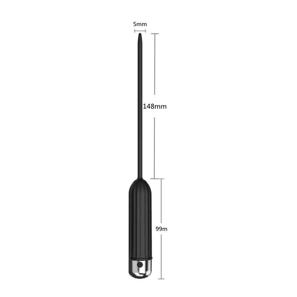 Ten Vibrating Modes Silicone Urethral Sounding Penis Plug Vibrator