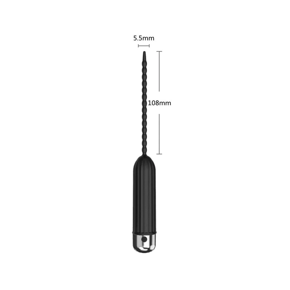 Ten Vibrating Modes Silicone Urethral Sounding Penis Plug Vibrator