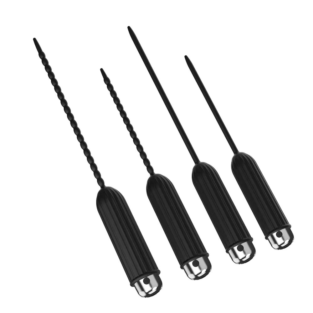 Ten Vibrating Modes Silicone Urethral Sounding Penis Plug Vibrator