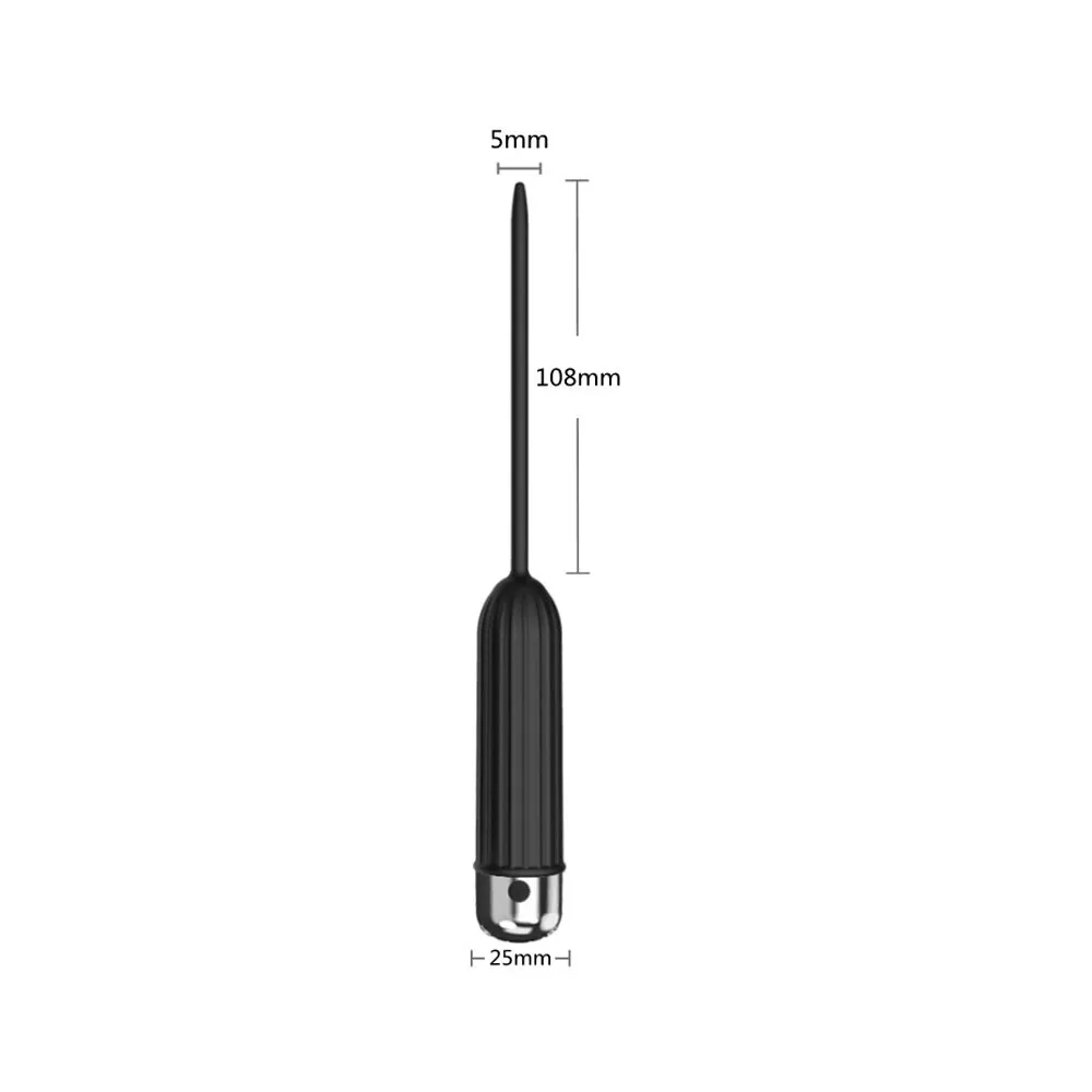 Ten Vibrating Modes Silicone Urethral Sounding Penis Plug Vibrator