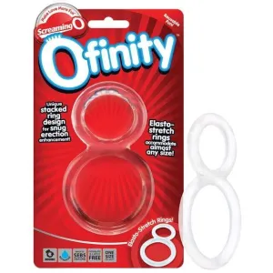 TheScreamingO - Ofinity Double Cock Ring (Clear)