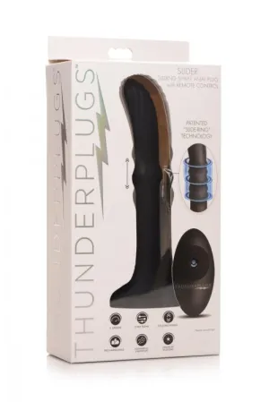 THUNDER PLUGS SLIDING SHAFT ANAL PLUG W/ REMOTE